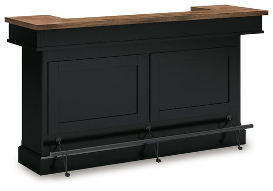 Wildenauer - Bar - Brown / Black Bar Tables by Signature Design by Ashley® - Walls Furniture & Mattress