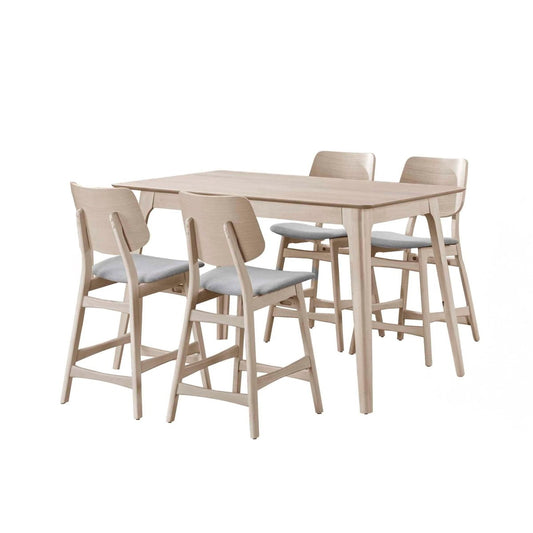 Oscar - Counter Table Set 5 Piece Dining Room Sets by New Classic - Walls Furniture & Mattress