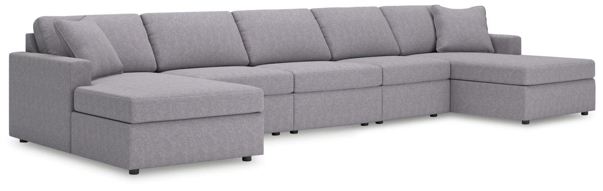 Modmax - Sectional - Granite Stationary Sectionals by Signature Design by Ashley® - Walls Furniture & Mattress