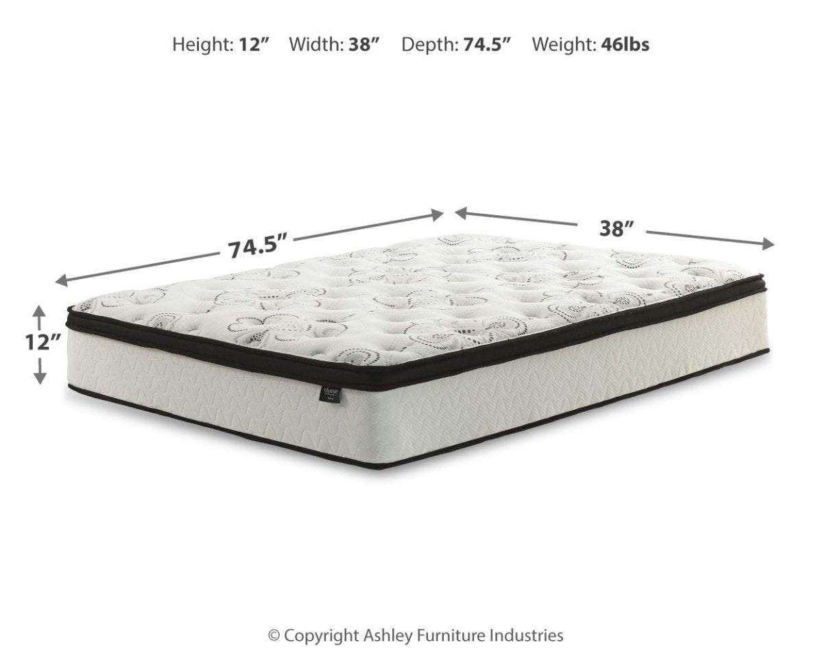 Chime 12 Inch Hybrid - Ultra Plush Hybrid Mattress Hybrid Mattresses by Sierra Sleep® by Ashley - Walls Furniture & Mattress