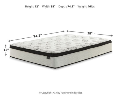Chime 12 Inch Hybrid - Ultra Plush Hybrid Mattress Hybrid Mattresses by Sierra Sleep® by Ashley - Walls Furniture & Mattress