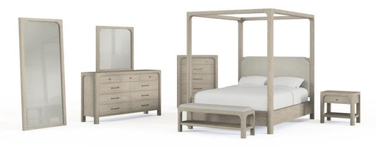 Solano - 85" Queen Canopy Bed - Weathered Mango Canopy Beds by Coaster Fine Furniture - Walls Furniture & Mattress