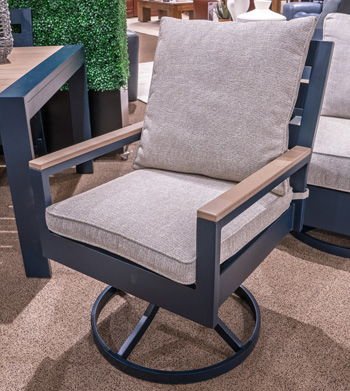 East Beach - Blue - Swivel Chair With Cushion (Set of 2) Chair Sets by Signature Design by Ashley® - Walls Furniture & Mattress