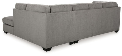 Lanelly - Alloy - 2 - Piece Sectional With Raf Corner Chaise Stationary Sectionals by Signature Design by Ashley® - Walls Furniture & Mattress