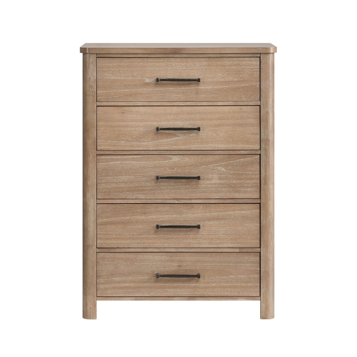 Anika - 5 Drawer Chest - Natural / Brown Accent Chests by New Classic - Walls Furniture & Mattress