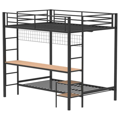 Campus - Metal Workstation Bunk Bed Bunk Beds by Coaster Fine Furniture - Walls Furniture & Mattress