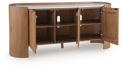 Fitzroy - Brown / White - Accent Cabinet Accent Cabinets by Signature Design by Ashley® - Walls Furniture & Mattress