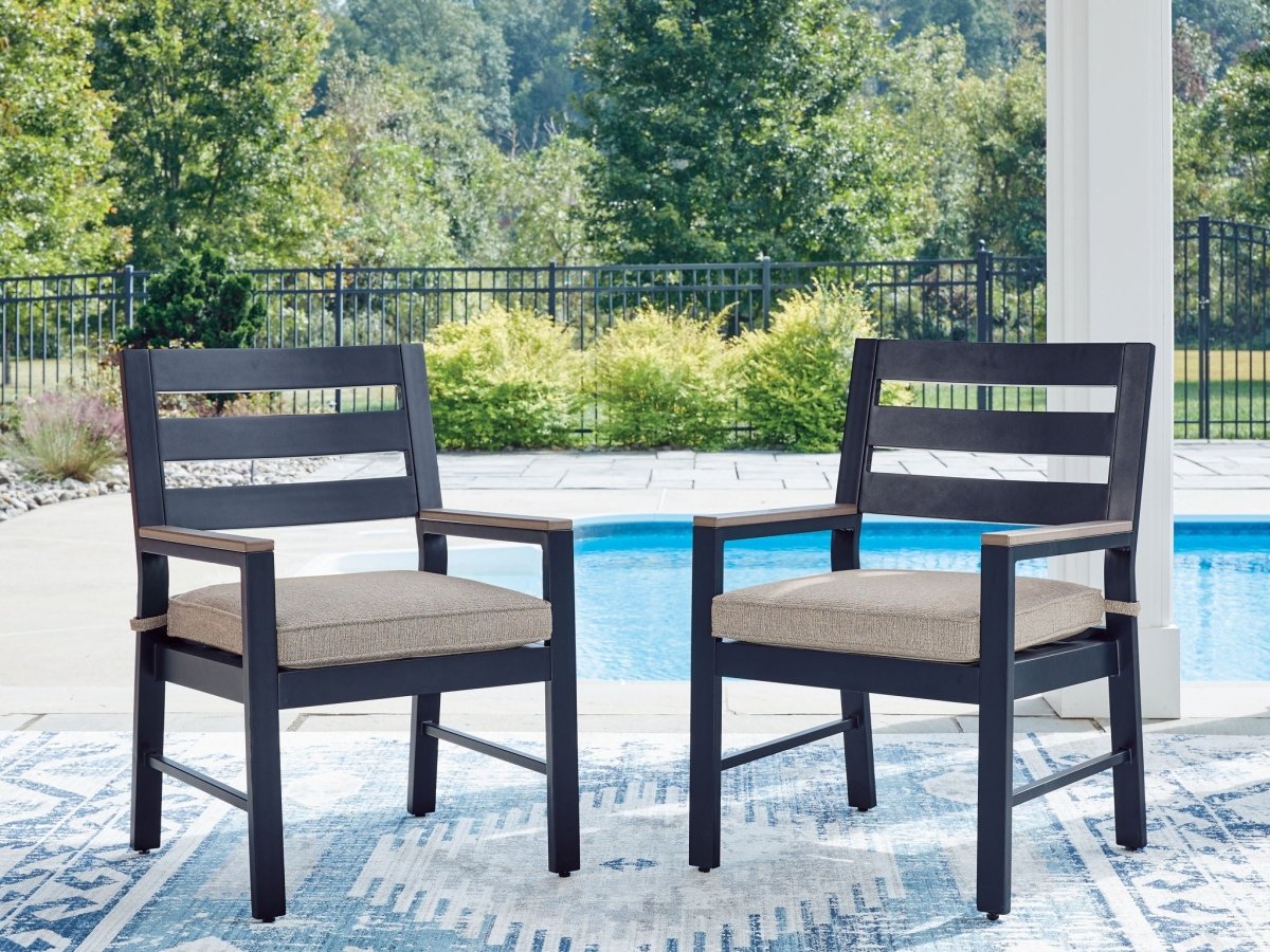 East Beach - Arm Chair With Cushion (Set of 2) - Blue Chair Sets by Signature Design by Ashley® - Walls Furniture & Mattress