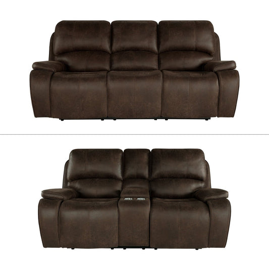 Brookings - Reclining Sofa Set Reclining Sofas & Loveseats by New Classic - Walls Furniture & Mattress