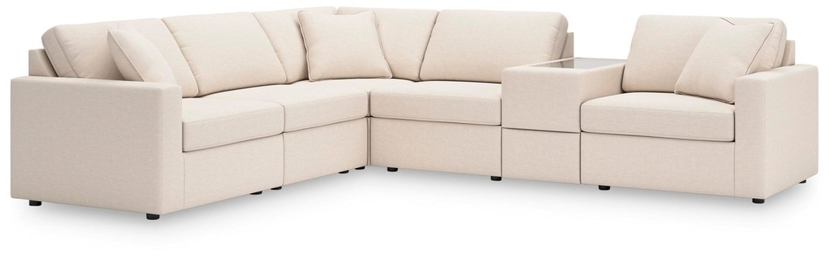 Modmax - Sectional - Oyster Stationary Sectionals by Signature Design by Ashley® - Walls Furniture & Mattress