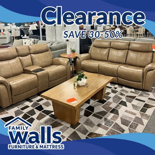 "462" Grant Leather Reclining Sofa and Loveseat