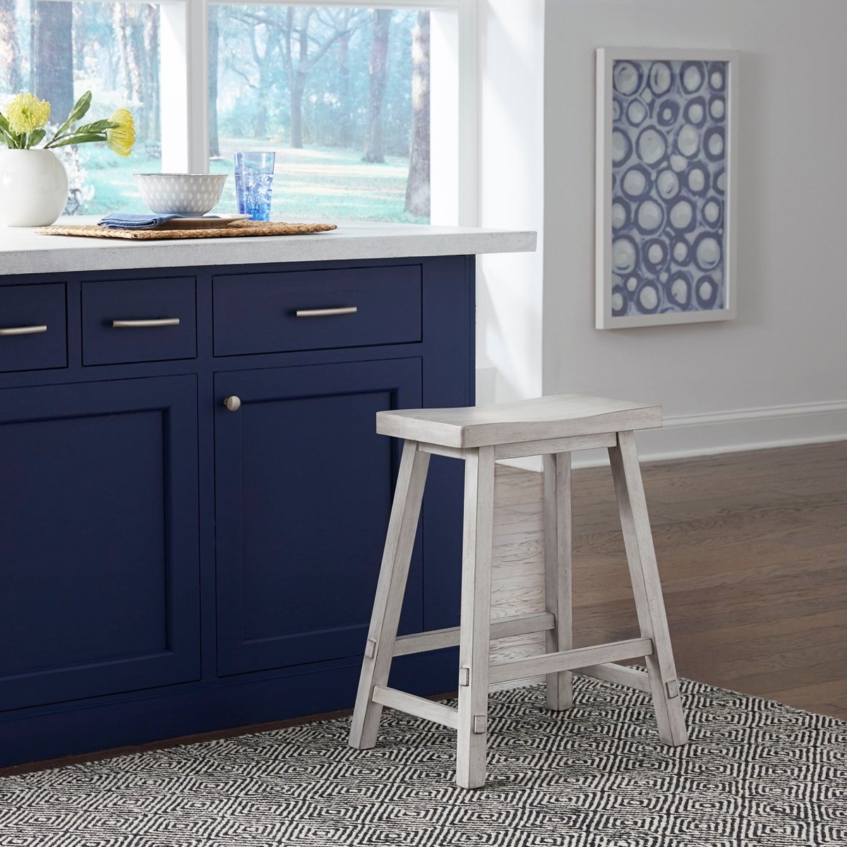 Creations II - 24" Sawhorse Counter Stool Counter Height (24" - 27") by Liberty Furniture - Walls Furniture & Mattress