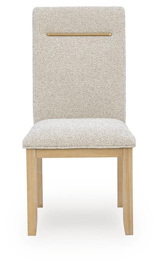 Lasinger - Dining Upholstered Side Chair (Set of 2) - Light Brown Chair Sets by Signature Design by Ashley® - Walls Furniture & Mattress