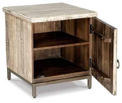 Laddford - Accent Cabinet - Shelf - Whitewash