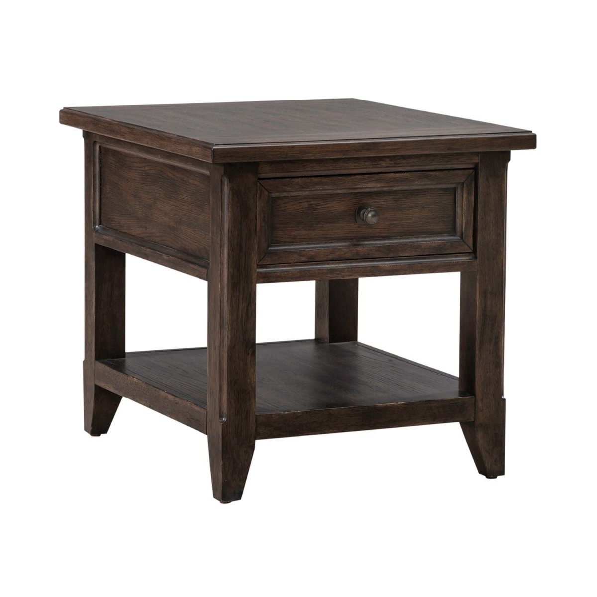 Paradise Valley - Rectangular End Table - Dark Brown End Tables by Liberty Furniture - Walls Furniture & Mattress