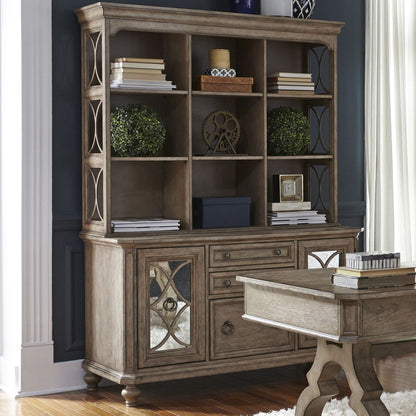 Simply Elegant - Credenza & Hutch - Light Brown Credenzas & Hutches by Liberty Furniture - Walls Furniture & Mattress