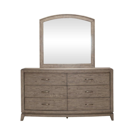 Avalon - Dresser & Mirror - Burnished Beige Dresser & Mirror by Liberty Furniture - Walls Furniture & Mattress