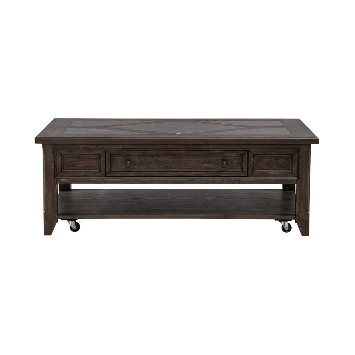 Paradise Valley - Rectangular Cocktail Table - Dark Brown Cocktail Tables by Liberty Furniture - Walls Furniture & Mattress