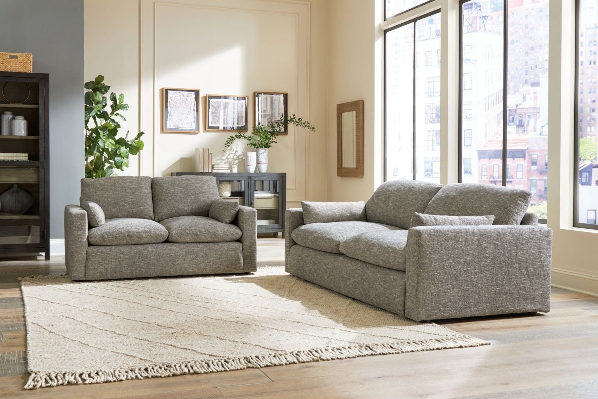 Dramatic - Living Room Set Stationary Chair & Ottoman by Benchcraft® - Walls Furniture & Mattress