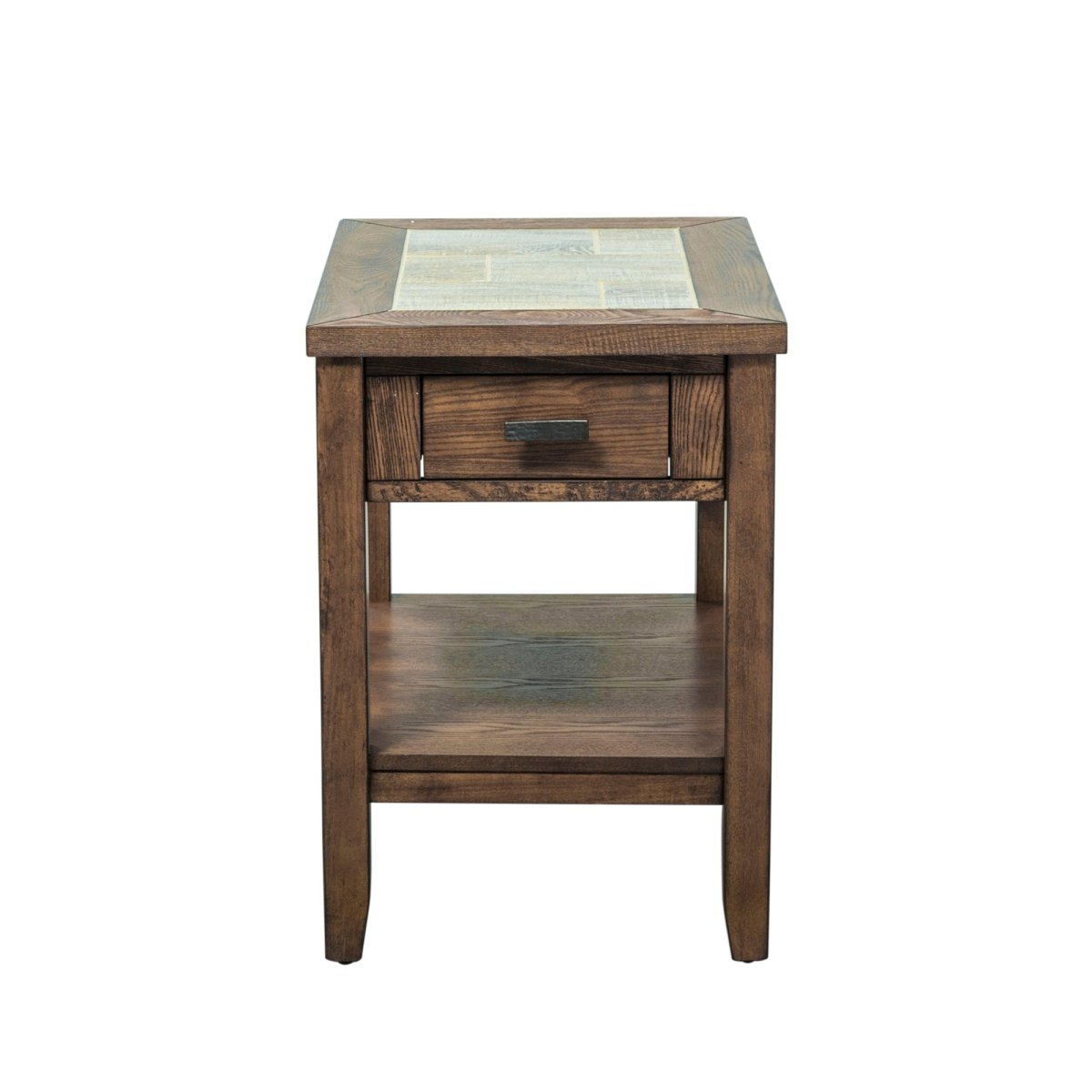 Mesa Valley - Chair Side Table - Dark Brown Chair Side Tables by Liberty Furniture - Walls Furniture & Mattress
