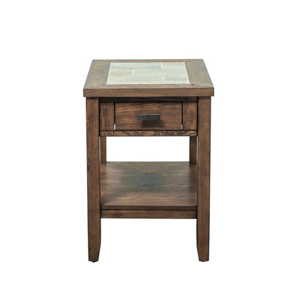 Mesa Valley - Chair Side Table - Dark Brown Chair Side Tables by Liberty Furniture - Walls Furniture & Mattress