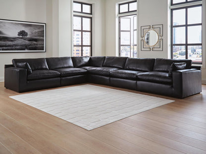 Emilia - Sectional Stationary Sectionals by Signature Design by Ashley® - Walls Furniture & Mattress