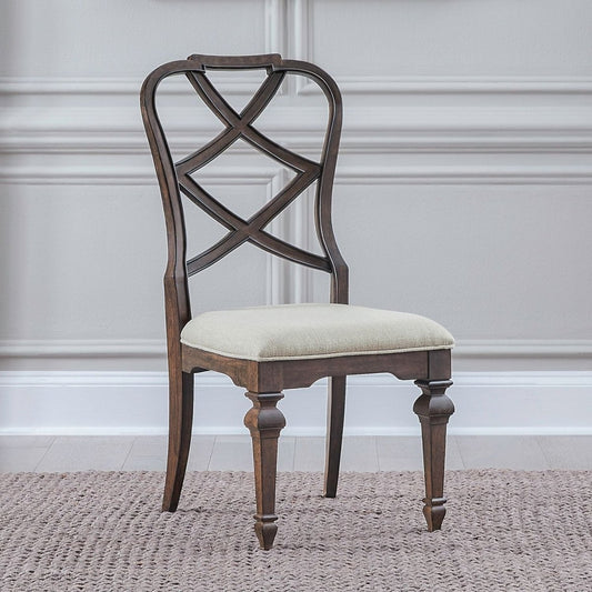 Provence Park - Wood Back Side Chair (RTA) - Brown Side Chairs by Liberty Furniture - Walls Furniture & Mattress