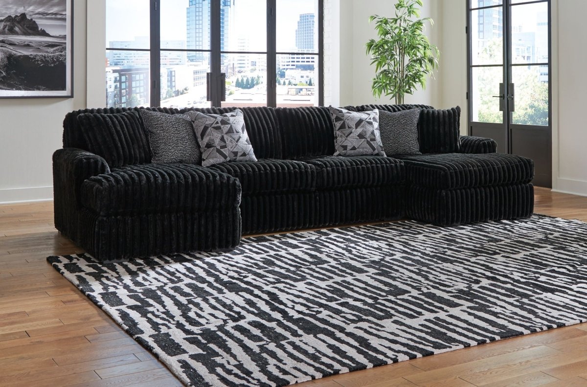 Midnight - Madness - Sectional Set 4 Piece Living Room Sets by Signature Design by Ashley® - Walls Furniture & Mattress
