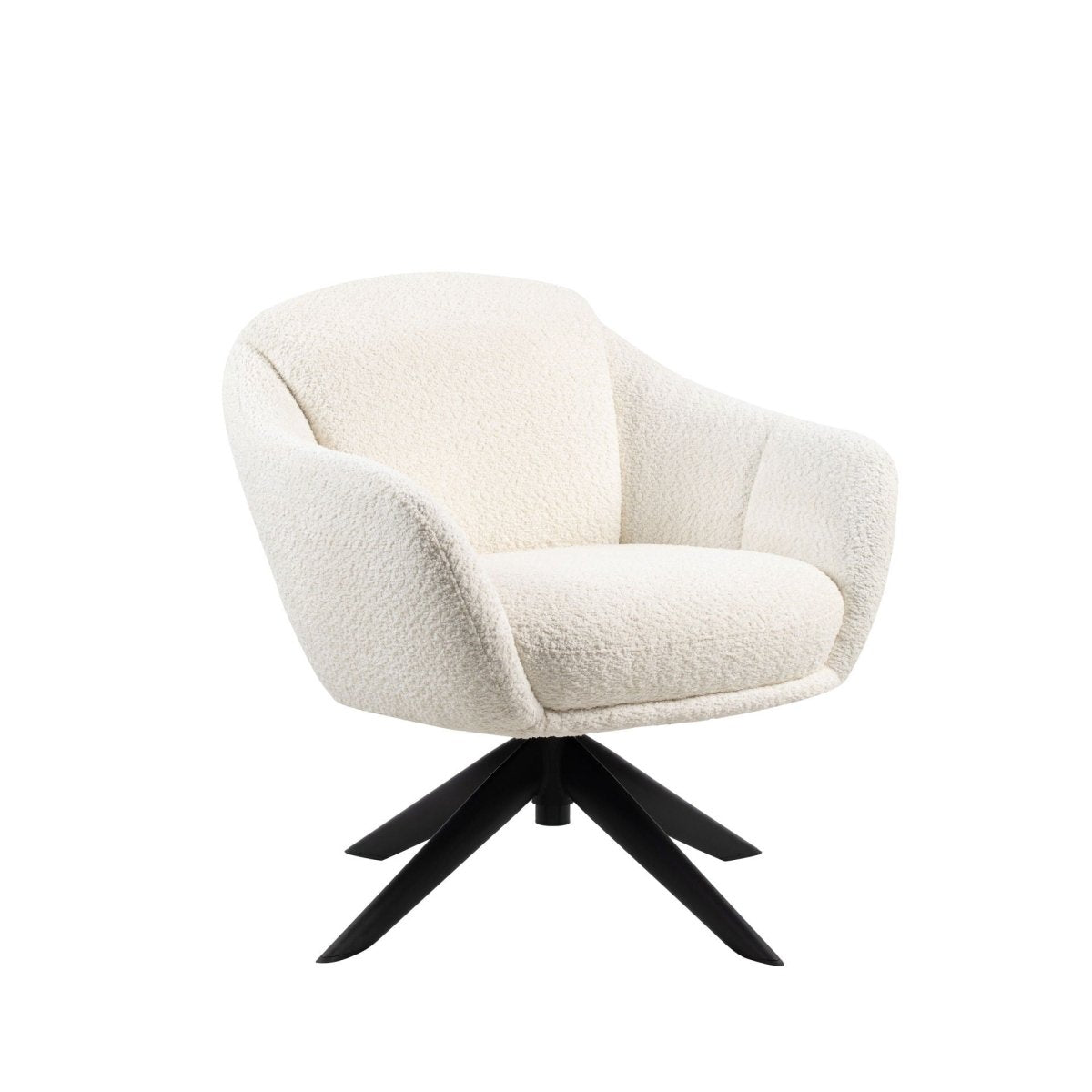 Fleming - Boucle Swivel Lounge Chair Swivel Chairs by New Classic - Walls Furniture & Mattress