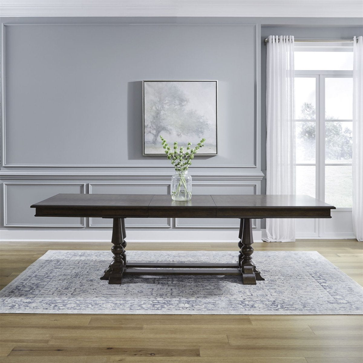 Arden Road - Trestle Table - Satin Cherry Dining Tables by Liberty Furniture - Walls Furniture & Mattress
