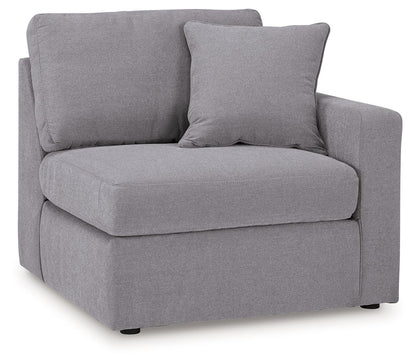 Modmax - L-Shaped Sectional - Granite Stationary Sectionals by Signature Design by Ashley® - Walls Furniture & Mattress