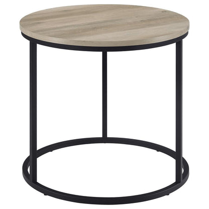 Lainey - Round Faux Marble Side End Table End Tables by CoasterEveryday - Walls Furniture & Mattress