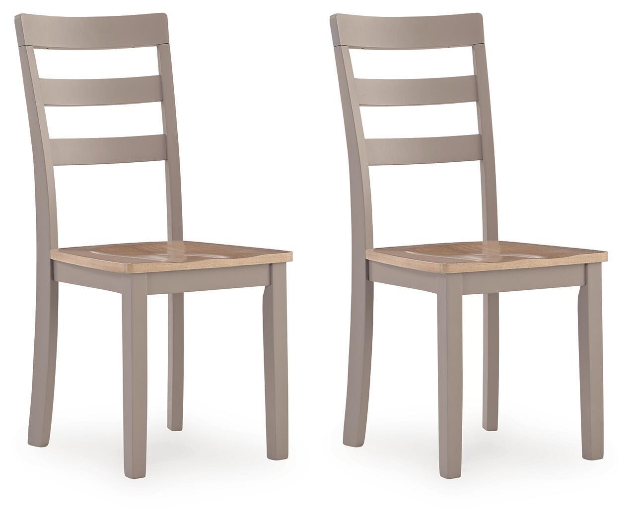 Harperfeld - Dining Room Side Chair (Set of 2) - Natural / Gray Chair Sets by Signature Design by Ashley® - Walls Furniture & Mattress