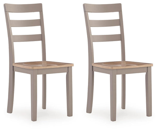Harperfeld - Dining Room Side Chair (Set of 2) - Natural / Gray Chair Sets by Signature Design by Ashley® - Walls Furniture & Mattress