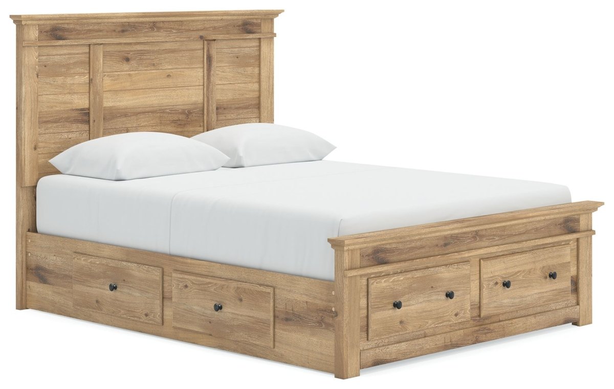 Makidern - Panel Storage Bed With Under Bed Storage Unit And Storage Footboard Storage Beds by Signature Design by Ashley® - Walls Furniture & Mattress