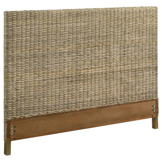 Zyla - Woven Rattan Panel Headboard Upholstered Headboards by Coaster Fine Furniture - Walls Furniture & Mattress