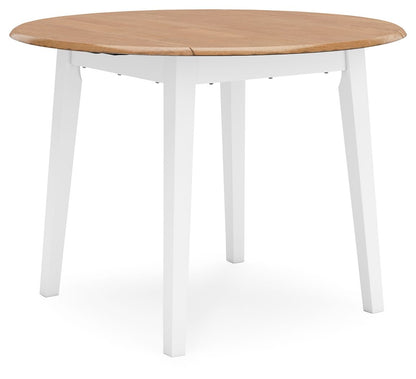 Gesthaven - Round Dining Room Drop Leaf Table Set 5 Piece Dining Room Sets by Signature Design by Ashley® - Walls Furniture & Mattress