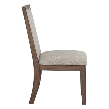 Augusta - Upholstered Side Chair (Set of 2) - Rustic Brown Chair Sets by New Classic - Walls Furniture & Mattress