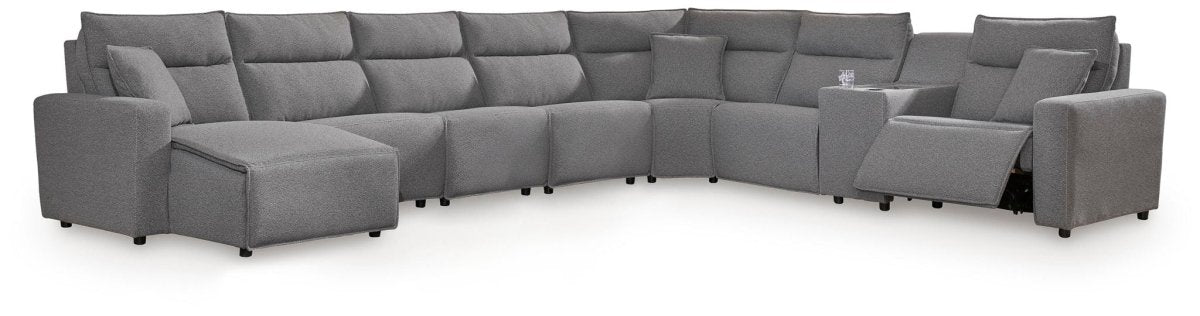 Modmax II - Reclining Sectional - Salt And Pepper Reclining Sectionals by Signature Design by Ashley® - Walls Furniture & Mattress
