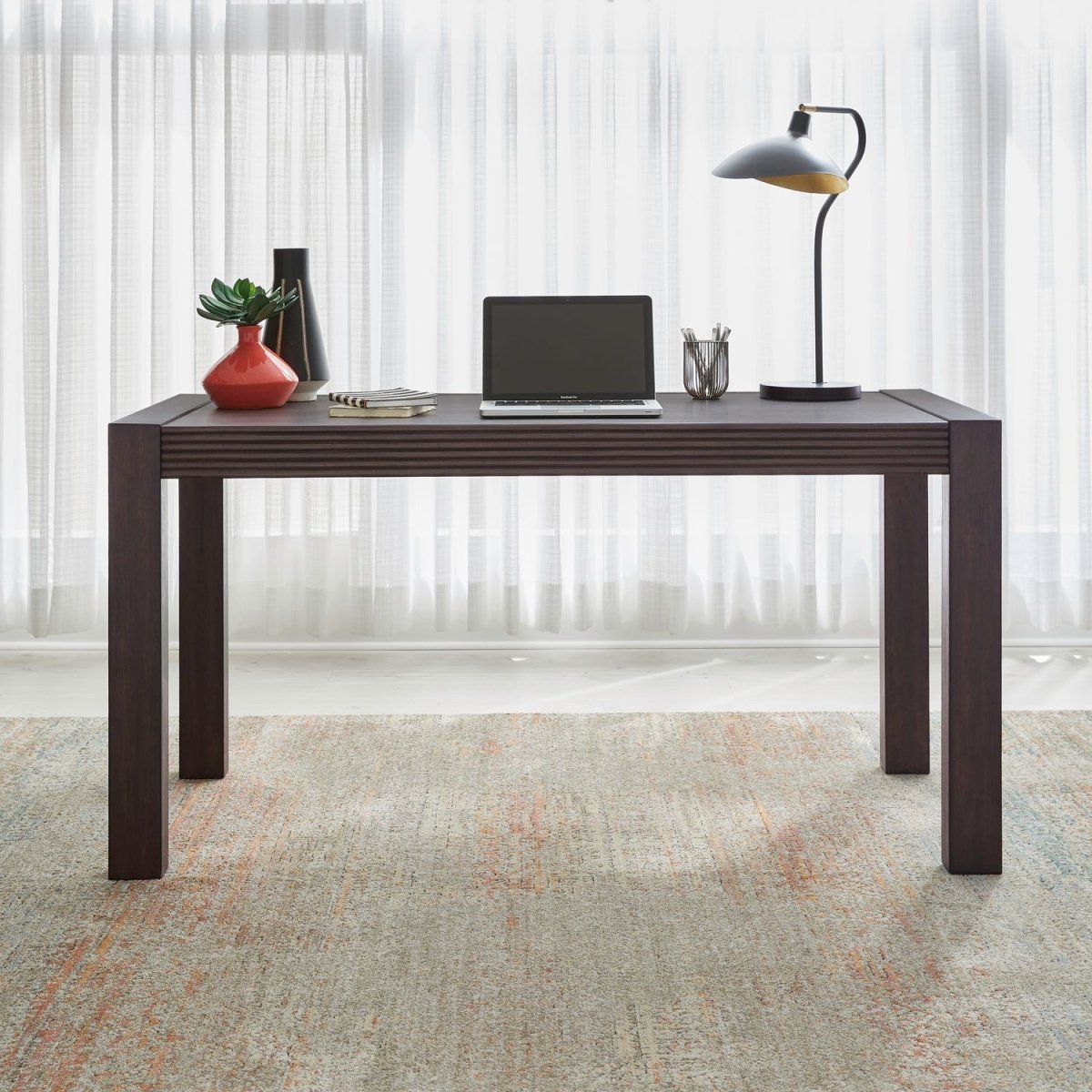 Modern Edge - Writing Desk - Caffe Writing Desks by Liberty Furniture - Walls Furniture & Mattress