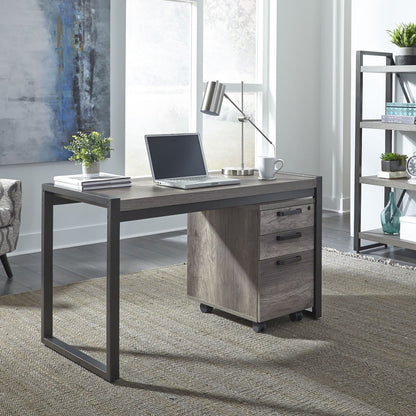 Tanners Creek - 2 Piece Home Office Desk Set - Dark Gray 2 Piece Home Office Sets by Liberty Furniture - Walls Furniture & Mattress