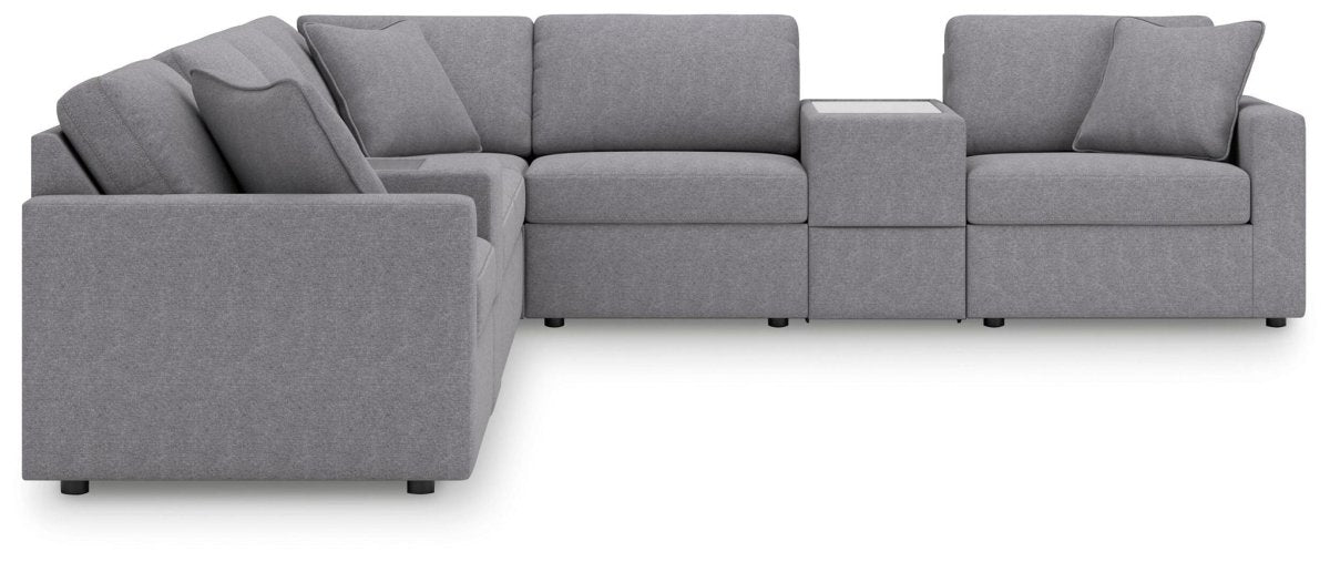 Modmax - Sectional - Granite Stationary Sectionals by Signature Design by Ashley® - Walls Furniture & Mattress