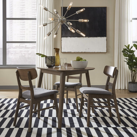Space Savers - 4 Piece Triangle Table Set - Dark Brown 4 Piece Dining Room Sets by Liberty Furniture - Walls Furniture & Mattress