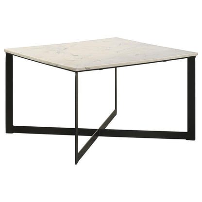 Tobin - Square Marble Top Table End Tables by Coaster Fine Furniture - Walls Furniture & Mattress