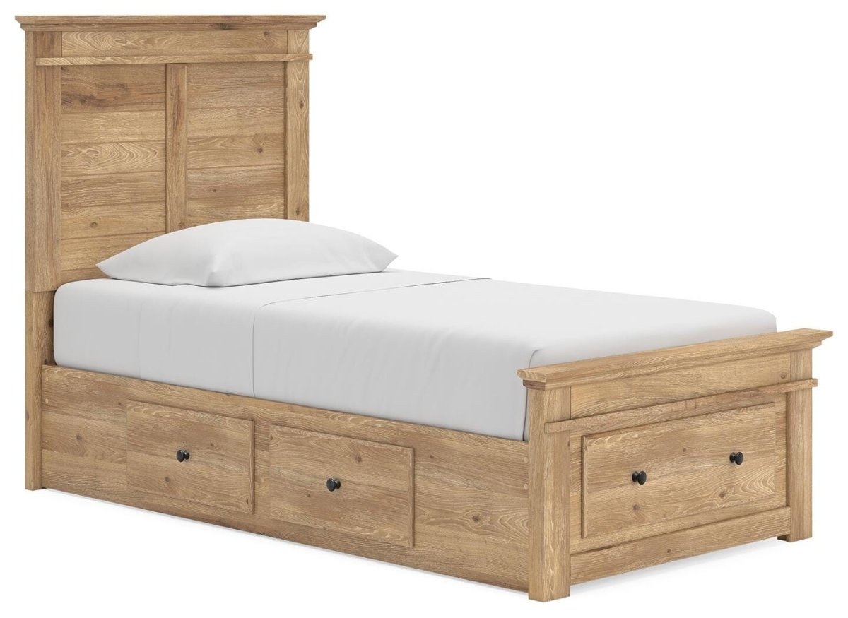 Makidern - Panel Storage Bed With Under Bed Storage Unit And Storage Footboard Storage Beds by Signature Design by Ashley® - Walls Furniture & Mattress