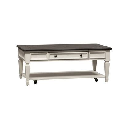 Allyson Park - Rectangular Cocktail Table - White Cocktail Tables by Liberty Furniture - Walls Furniture & Mattress
