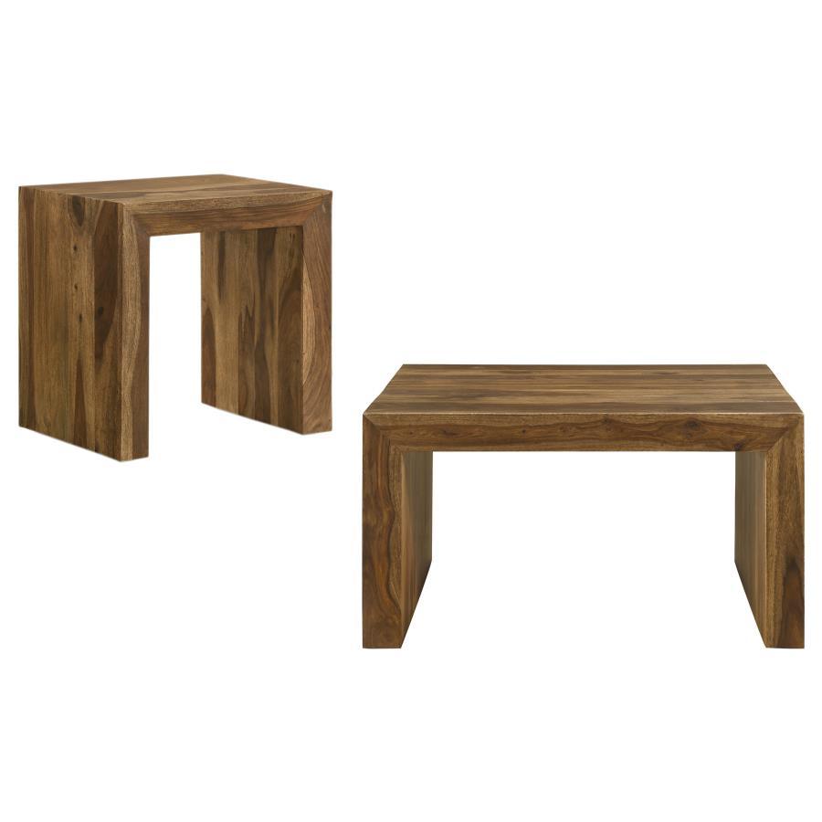 Odilia - Solid Wood Coffee And End Table Set Table Sets by Coaster Fine Furniture - Walls Furniture & Mattress