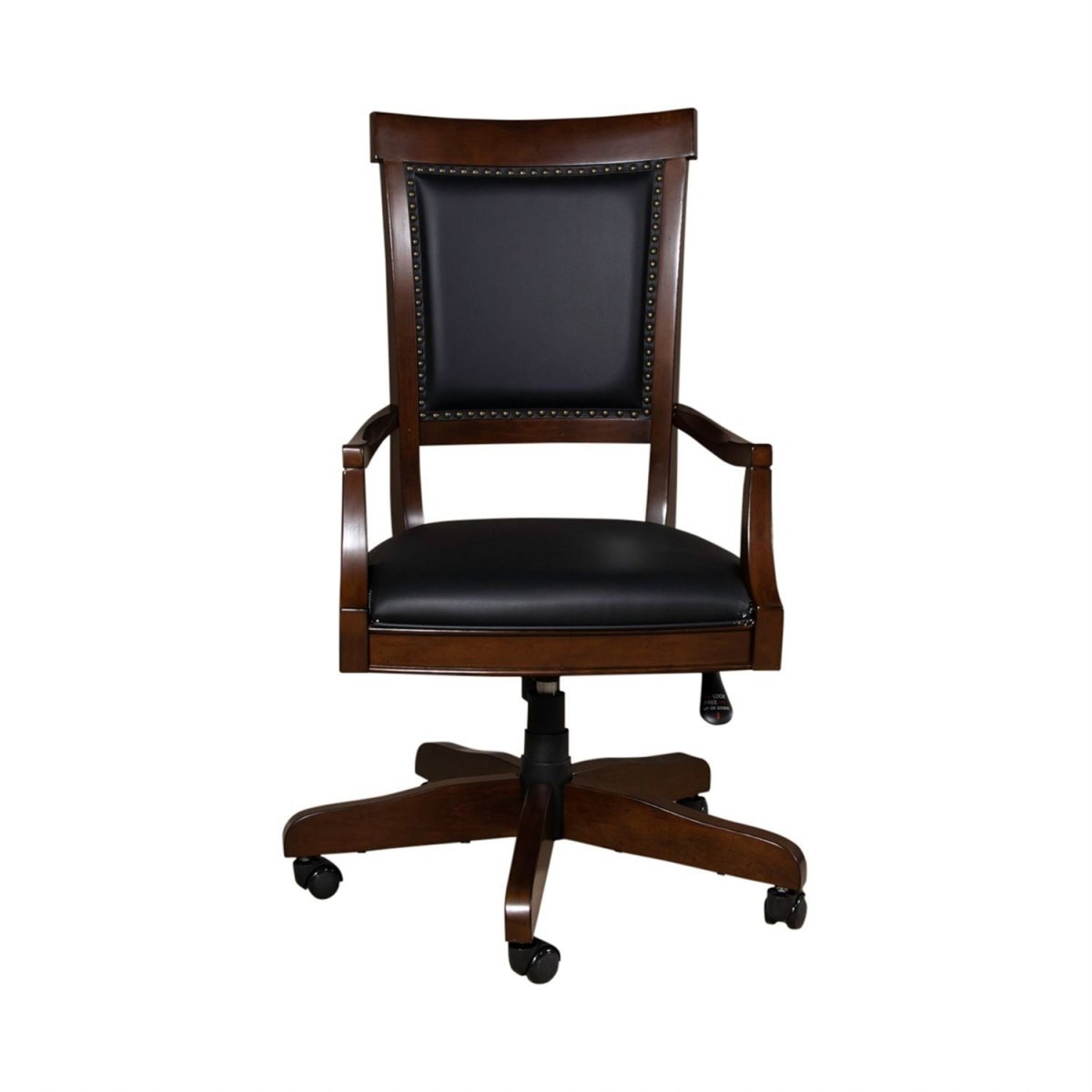 Brayton Manor - Jr Executive Desk Chair - Cognac Swivel Chairs by Liberty Furniture - Walls Furniture & Mattress