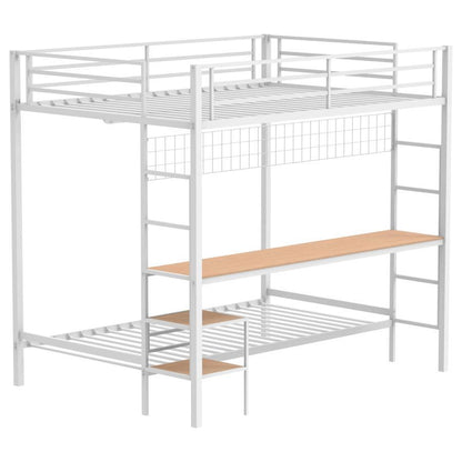 Campus - Metal Workstation Bunk Bed Bunk Beds by Coaster Fine Furniture - Walls Furniture & Mattress