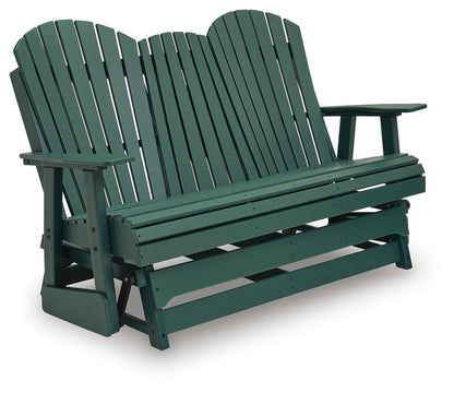 Shell Beach - Loveseat Glider - Green Loveseats by Signature Design by Ashley® - Walls Furniture & Mattress
